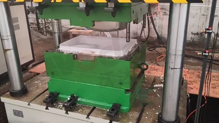 熱壓石英石水槽成型 熱壓石英石水槽成型